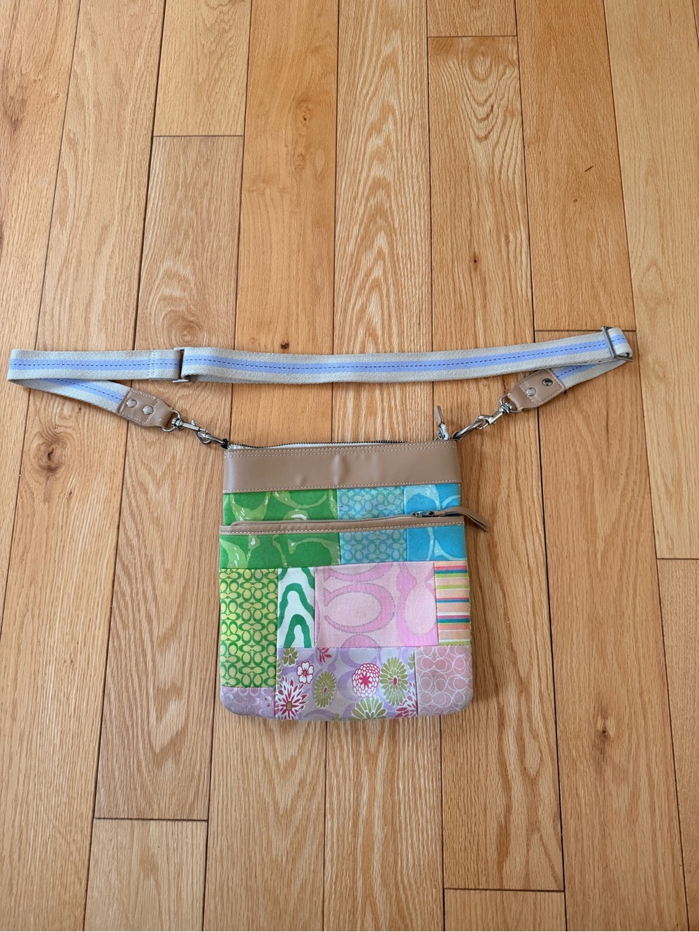 Coach Bags | Vintage Coach Pastel Patchwork Crossbody Bag Y2k Swingpack